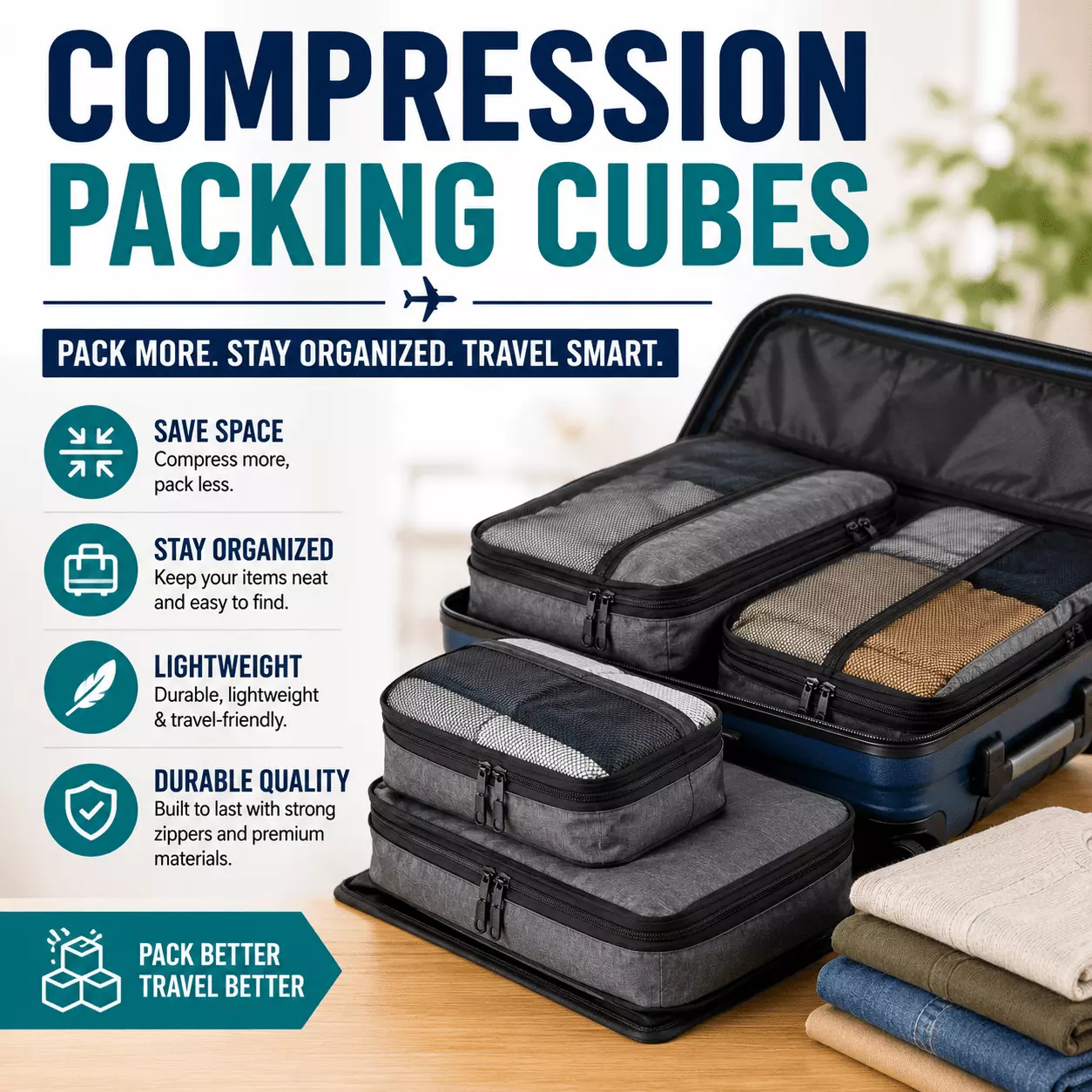 Compression Packing Cubes