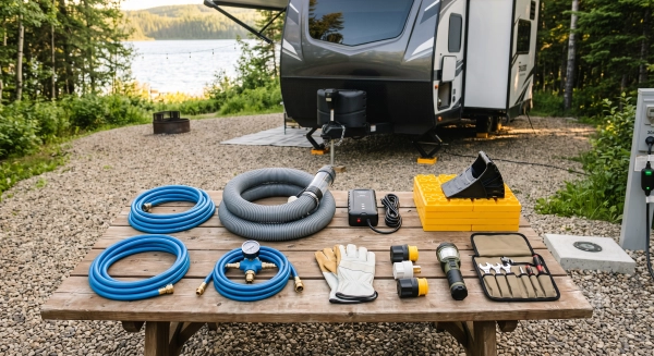 RV Setup and Hookup Gear