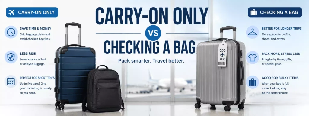 Carry-On Only vs Checking a Bag
