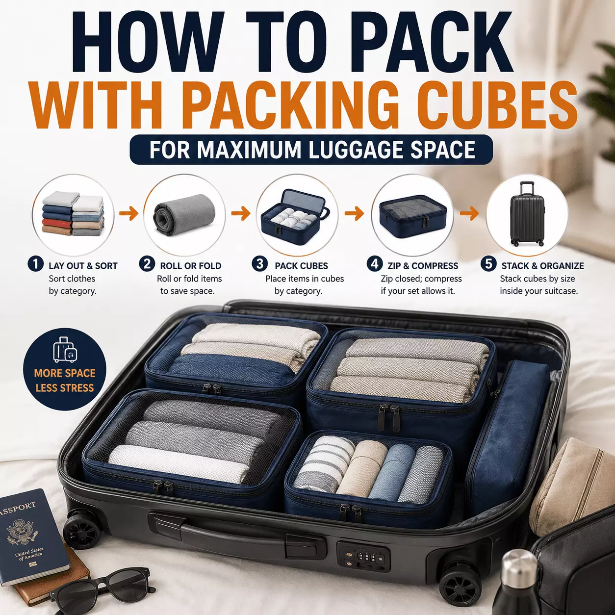 How to Pack with Packing Cubes for Maximum Luggage Space