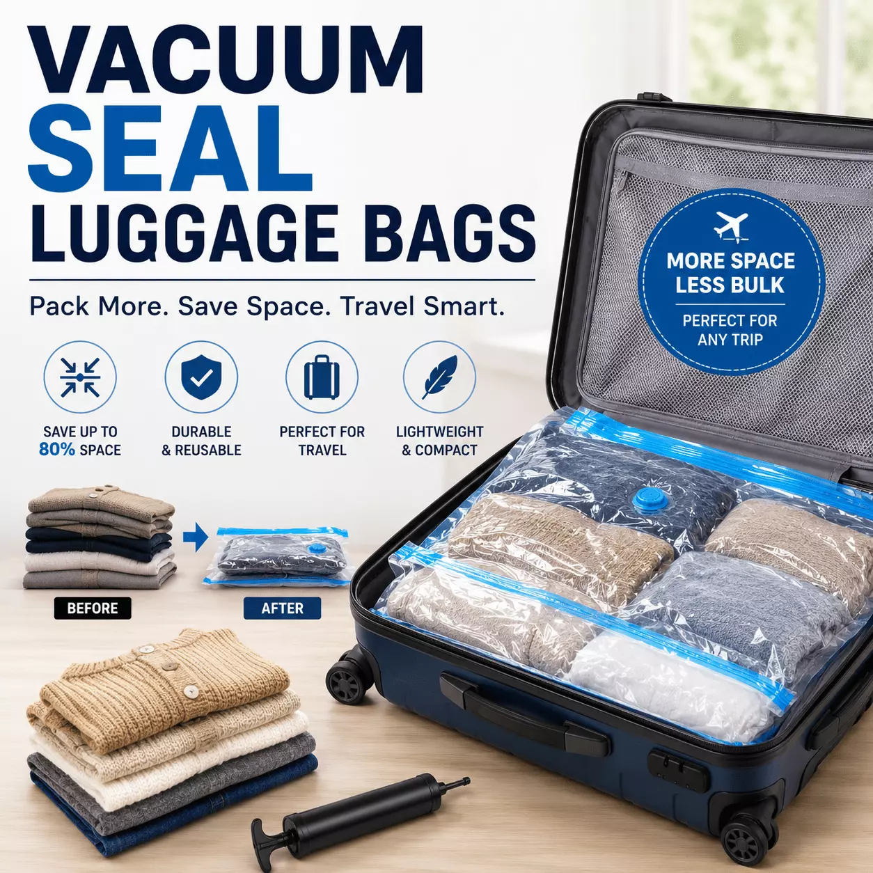 Vacuum Seal Luggage Bags: How to Pack More and Fly Smart